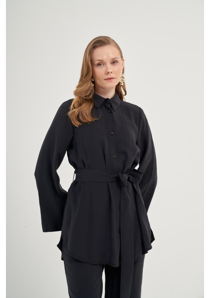 Kadın Modal Pantolonlu Takım Siyah 31011