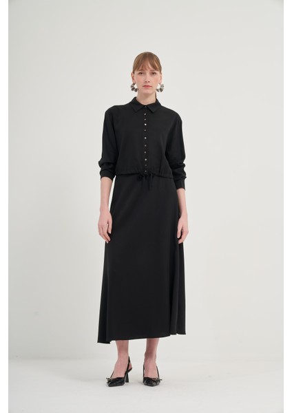 Kadın Etekli Tansel Takım Siyah 31007 indirimleri