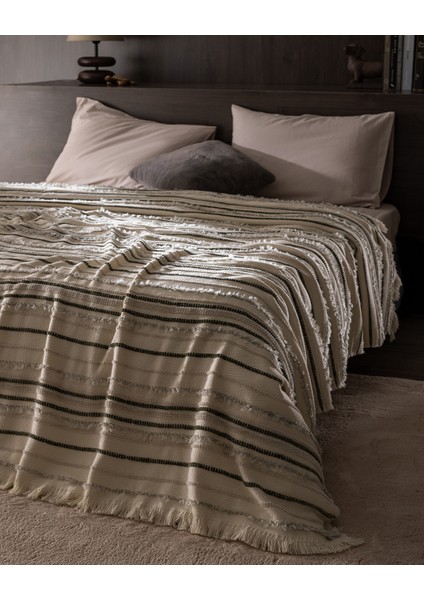 Montjalin Çift Kişilik Yatak Örtüsü - Ekru/toprak fiyatları