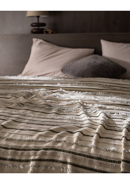 Montjalin Çift Kişilik Yatak Örtüsü - Ekru/toprak modelleri