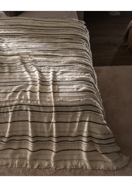 Montjalin Çift Kişilik Yatak Örtüsü - Ekru/toprak fırsatları