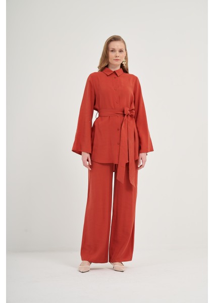 Kadın Modal Pantolonlu Takım Bakır 31011 indirimleri