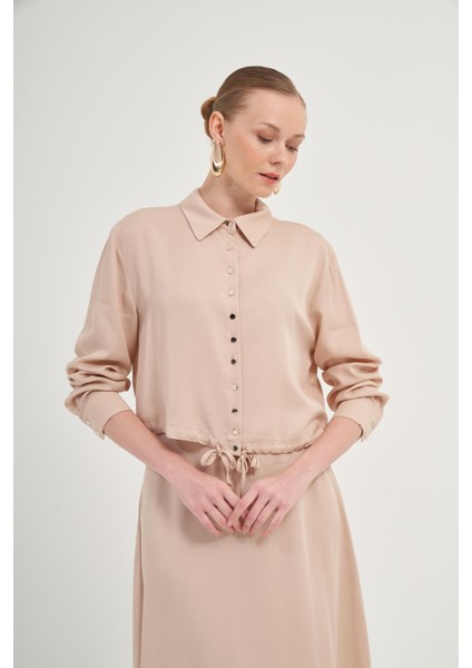 Kadın Etekli Tansel Takım Beige 31007 indirimleri