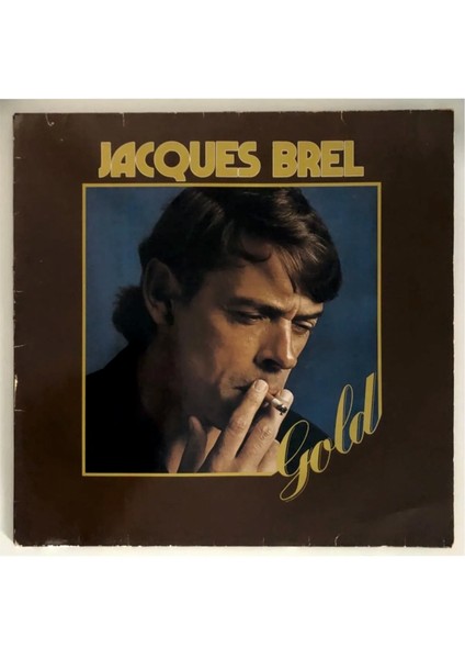 Jacques Brel Gold Lp Plak (Orjinal 1977 Alman Dönem Baskı)