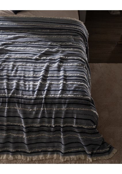 Montjalin Çift Kişilik Yatak Örtüsü - Indigo fırsatları