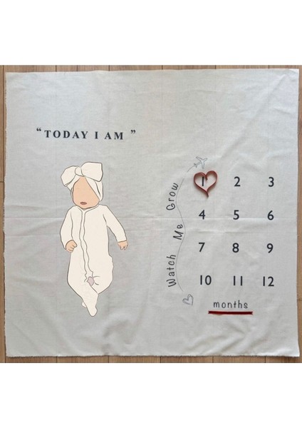 Büyümemi İzle Aylar Banner / Bebek Bannerı