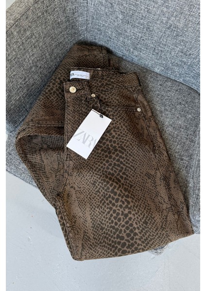 Premium Orj Leopar Pantolon- Haki