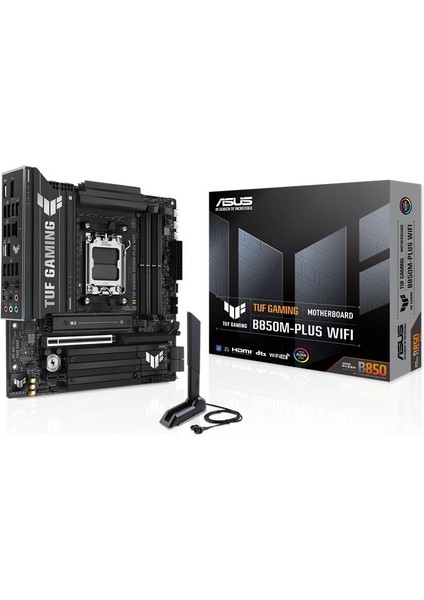 Tuf Gamıng B850M-PLUS Wıfı Ddr5 8000MHZ 1xhdmı 1xdp 3xm.2 Matx Am5 (9000/8000/7000 Işlemci Uyumlu)