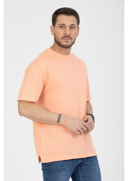 Erkek %100 Pamuk Bisiklet Yaka T-Shirt - Yazlık, Rahat ve Şık Tasarım