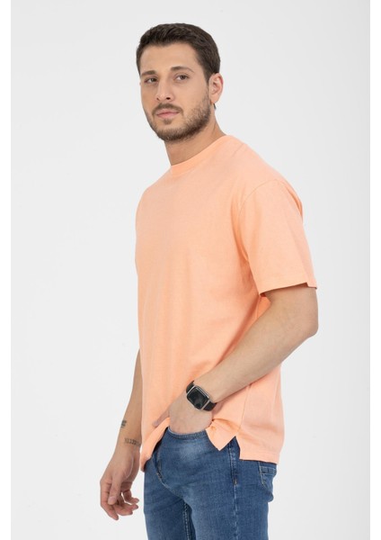 Erkek %100 Pamuk Bisiklet Yaka T-Shirt - Yazlık, Rahat ve Şık Tasarım