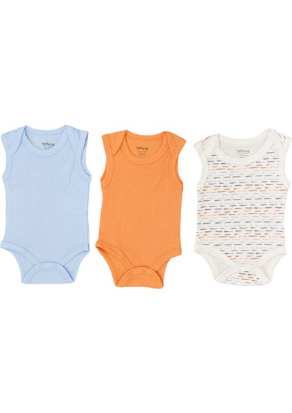 Tiffany Baby Striped Theme 3'lü Yarım Kol Body 53008