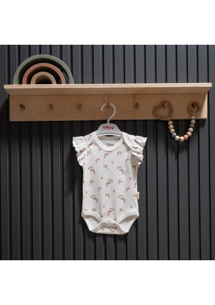 Tiffany Baby Purple Grape Theme Atlet Fırfırlı Body 47009