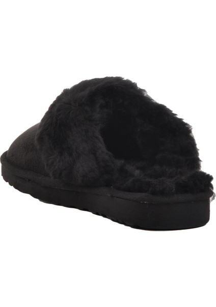 Pierre Cardin PC-54392 Z Siyah Kürklü Terlik fırsatları