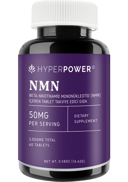 NMN 50 Mg 60 Tablet NAD Öncüsü (Made In Usa)