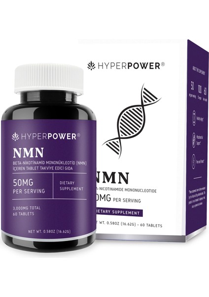NMN 50 Mg 60 Tablet NAD Öncüsü (Made In Usa)