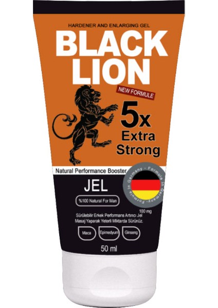 Black Lion Ginsengli Erkeklere Özel Katılık Verici Şekillendirici Uzun Deneyim Kremi 50 ml