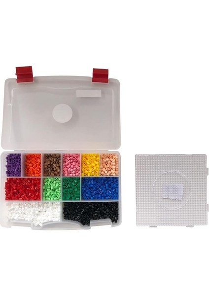 Hama Midi Boncuk Seti 3.400 Ad + Büyük Kare Tabla