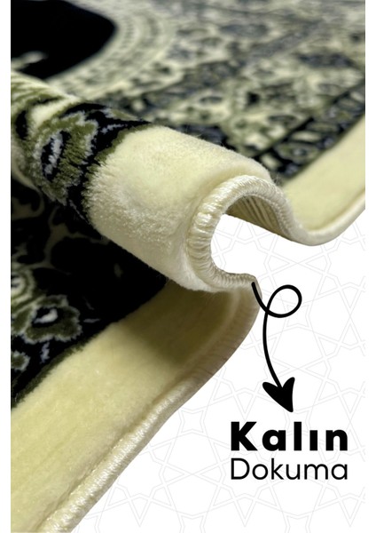 Mescid Krem Dokuma Kalın Seccade