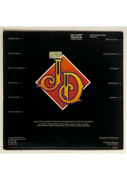 John Denver John Denver Lp Plak (1979 Orjinal Alman Baskı)