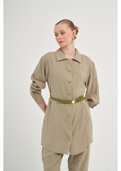 Kadın Pantolonlu Takım Haki 31035 fiyatları