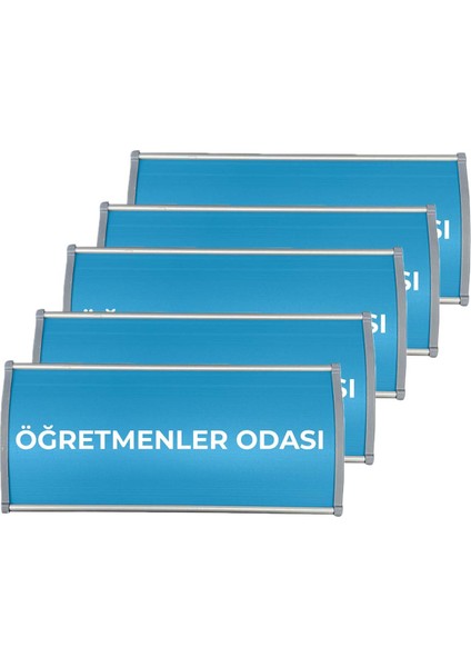 Bombeli Alüminyum Kapı İsimliği (10X22) 5 Adet