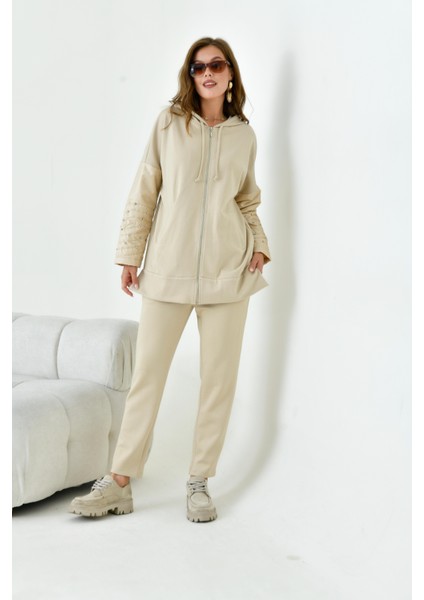 Kadın Kapitone Takım Beige 30954 fiyatları