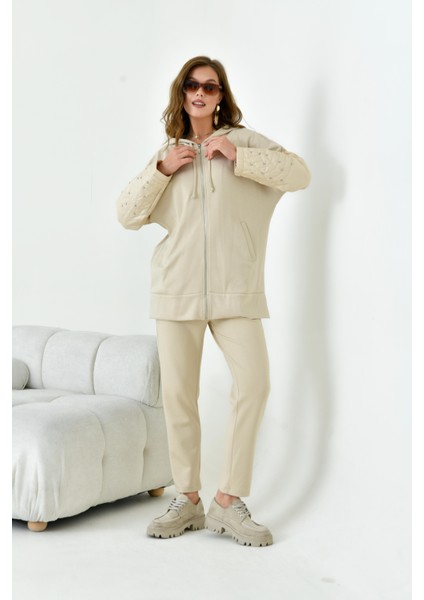 Kadın Kapitone Takım Beige 30954 indirimleri