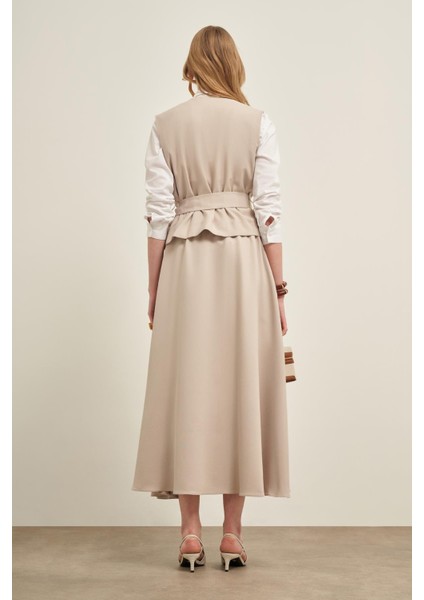 Kadın Yelek Etek Takım Taş 31034 indirimleri