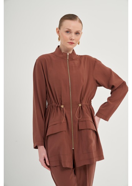 Kadın Modal Pantolonlu Takım Kiremit 31012