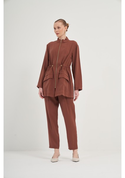 Kadın Modal Pantolonlu Takım Kiremit 31012 fırsatları