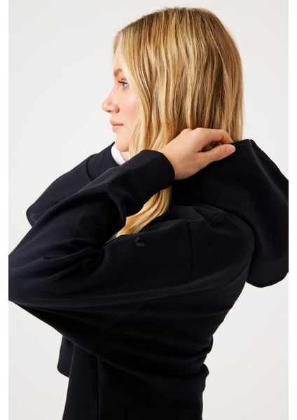 Aura Casual Hoodie Siyah
