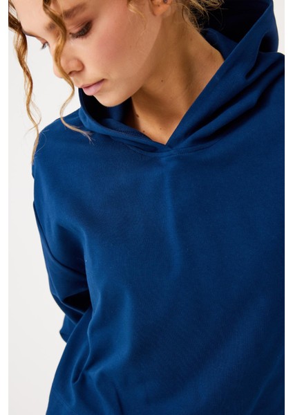 Aura Casual Hoodie Lacivert