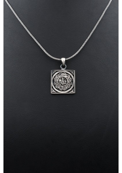 ''Allah'' Yazılı 925 Ayar Gümüş Erkek Kolye Zincir 901558 fırsatları