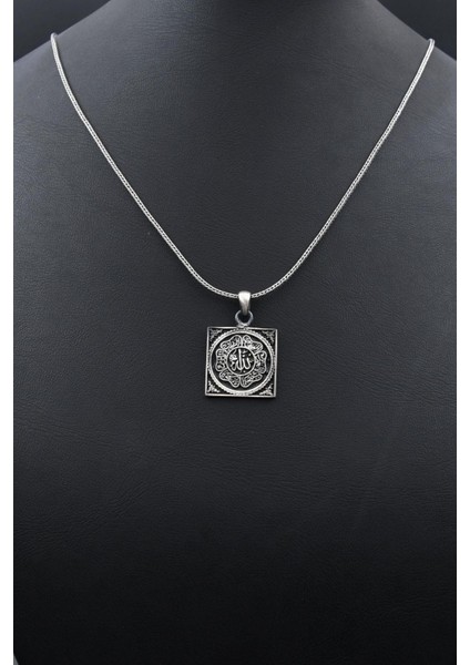''Allah'' Yazılı 925 Ayar Gümüş Erkek Kolye Zincir 901558 indirimleri