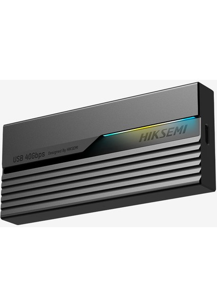 Mds4 Grey USB 4.0 Type-C Rgb Lighting Support M.2 Nvme Protocol Up To 40GBPS Taşınabilir HDD Kutusu