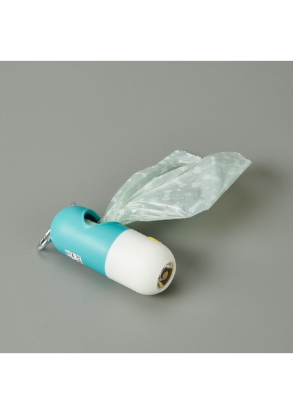 Ledli Kedi Köpek Poşet Taşıma Çantası - Mavi - 16 cm