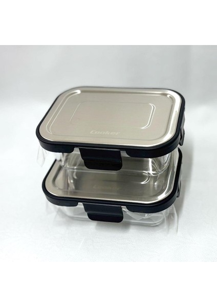 CKR3486 Cam Saklama Kabı 370 ml Siyah 2 Adet fiyatları