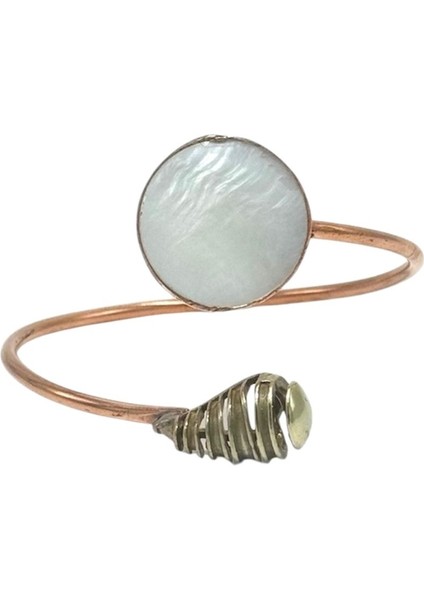 Sedef Doğal Taş Bakır Bileklik