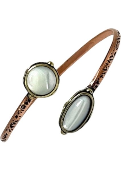 Sedef İkili Doğal Taş Bakır Bileklik fiyatları