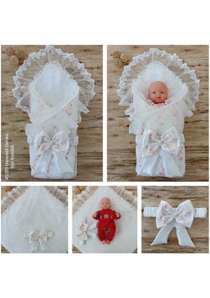 Hanımeli Delüks Bebek Kundağı Unisex Bebek Dış Kundak Battaniyesi Hastane Çıkışı Kundak Battaniye