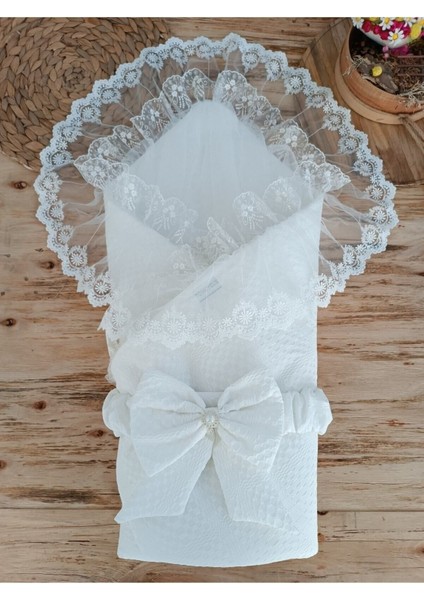 Ekru Kız Erkek Bebek Battaniyesi %100 Pamuklu Doğal Organik Uyku Kundağı Hastane Çıkışı Yenidoğan fiyatları