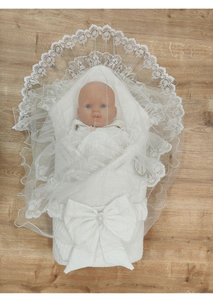 Ekru Kız Erkek Bebek Battaniyesi %100 Pamuklu Doğal Organik Uyku Kundağı Hastane Çıkışı Yenidoğan modelleri