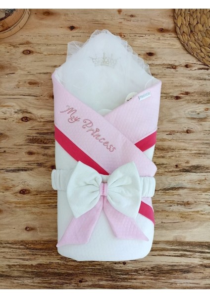 Pembe Bebek Kundağı Bebek Dış Kundak Battaniyesi Hastane Çıkışı Yenidoğan Hediyelik Anakucağı