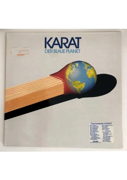 Karat Der Blaue Planet Lp Plak (1982 Alman Baskı)