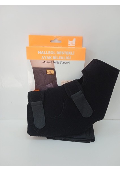 Malleol Destekli Ayak Bilekliği (Silikon Destekli) 8 Bandajı Siyah Standart fırsatları
