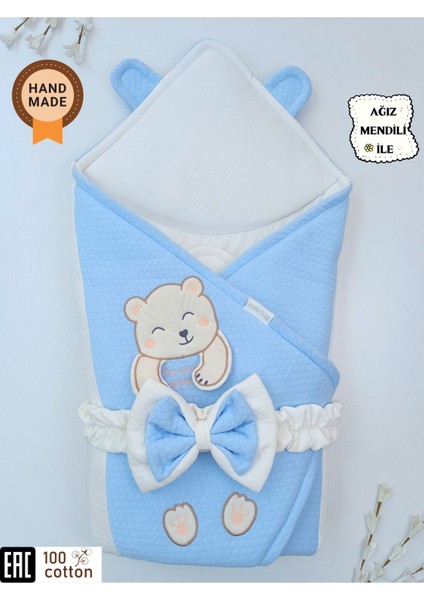 Bal Peteği Olimp Bebek Kundağı Unisex Bebek Dış Kundak Battaniyesi Hastane Çıkışı Kundak Battaniye