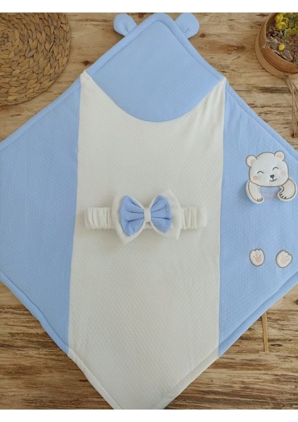 Bal Peteği Olimp Bebek Kundağı Unisex Bebek Dış Kundak Battaniyesi Hastane Çıkışı Kundak Battaniye