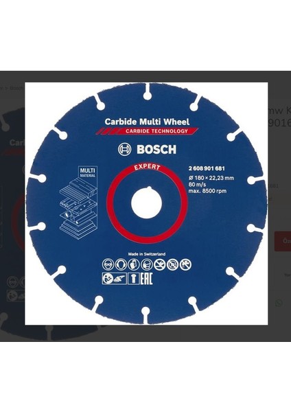 Expert Cmw Kesme Diski 180 mm - 2608901681