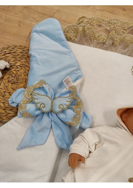 Kız Erkek Bebek Battaniyesi Dantelli Kundak Hastane Çıkışı Yenidoğan Doğal Pamuktan modelleri