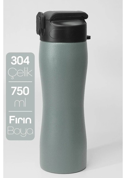 Pipetli Paslanmaz Çelik Matara - 304 Çelik Spor Suluk Bpa Içermez Taşınabilir Tasarım - Füme Renk fiyatları